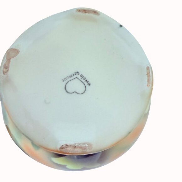 VTG Floral German Ginger Jar Retro Apothecary Style Home Decor Accent Pottery - Picture 3 of 16